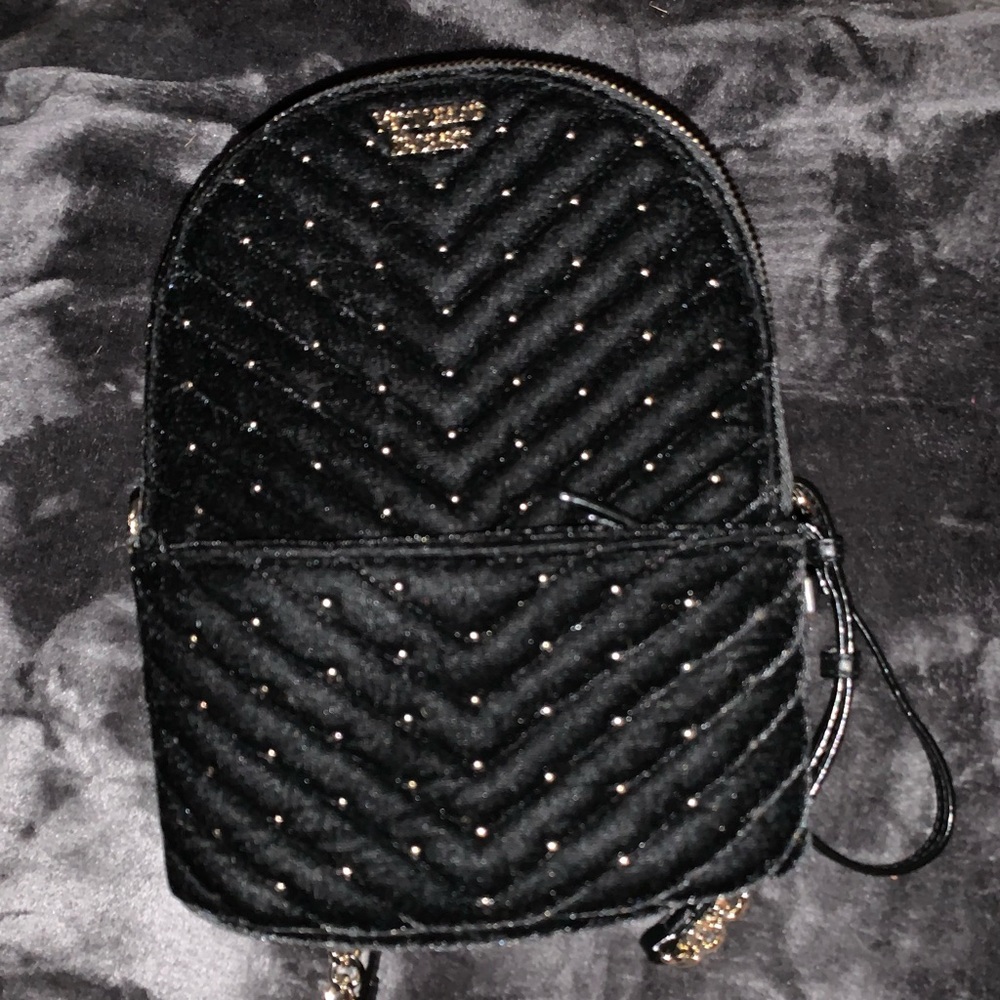 Victoria’s Secret velvet mini backpack